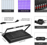 200W 2 Pack LED Black Light Halloween Outdoor Blacklight Flood With