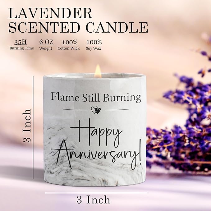 Anniversary Candle Aniversario Gifts for Men Women & Couples