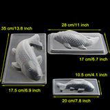 EORTA 3 Pack 3D Fish Shaped Jelly Molds PP Plastic