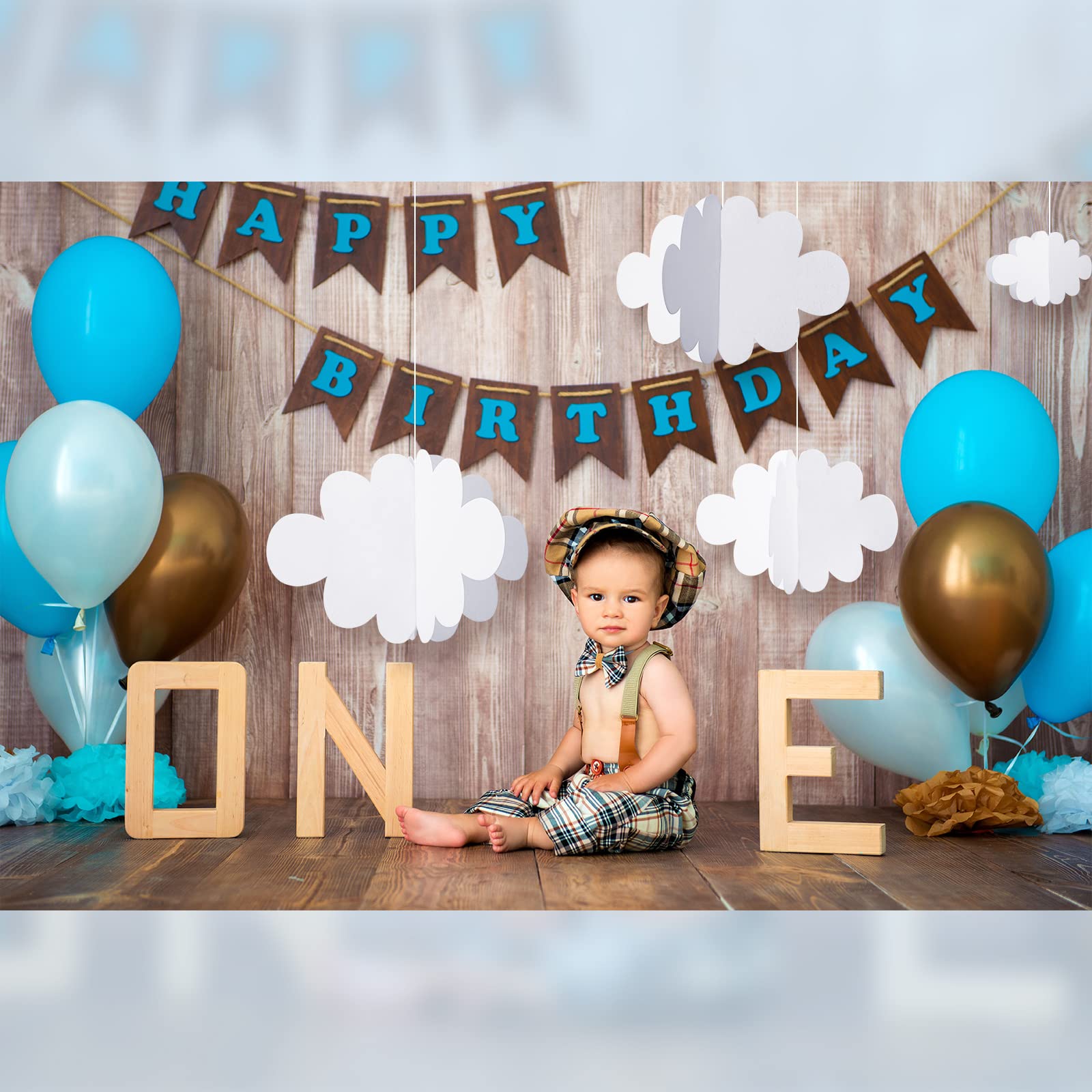 8 Pcs 3D Cloud Decoration Hanging for Ceiling Game Themed Party