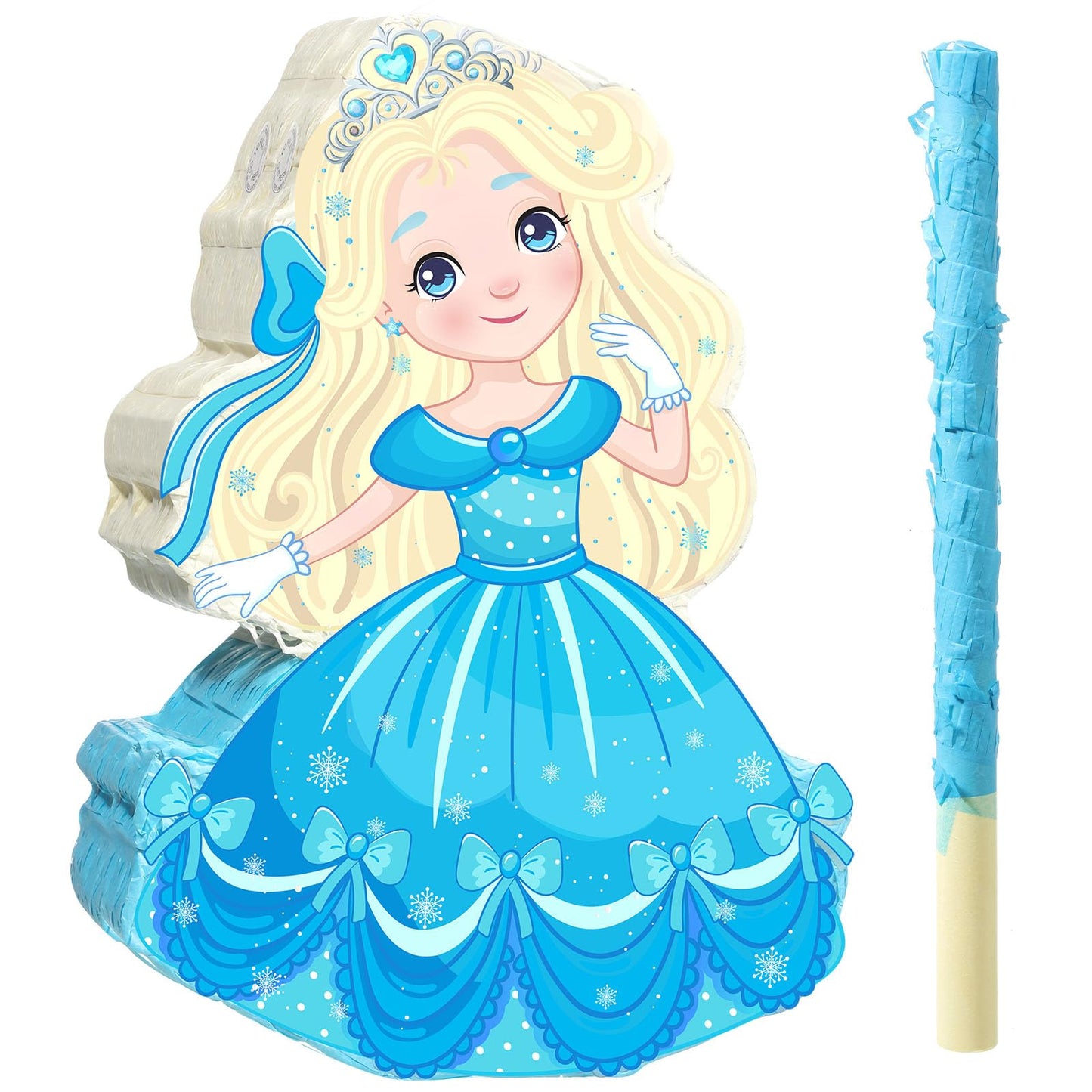 Threan Princess Piñata Fairy Party Decorations Pink Ballet Piñata