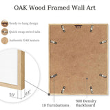 Bwodke OAK Wood Framed Wall Art After the Disco Party Canvas Art Black