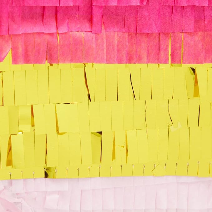 Number 2 Pinata Pink and Gold for Girls 2nd Birthday Party