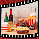 108 Pcs/ 36 Sets Movie Night Snack Trays Popcorn Boxes Cardboard