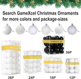White Christmas Ornaments - Christmas Tree Decorations Shatterproof