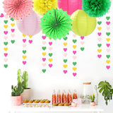 Hawaii Pool Party-Decorations Love-Heart Garland - 52Ft Tropical