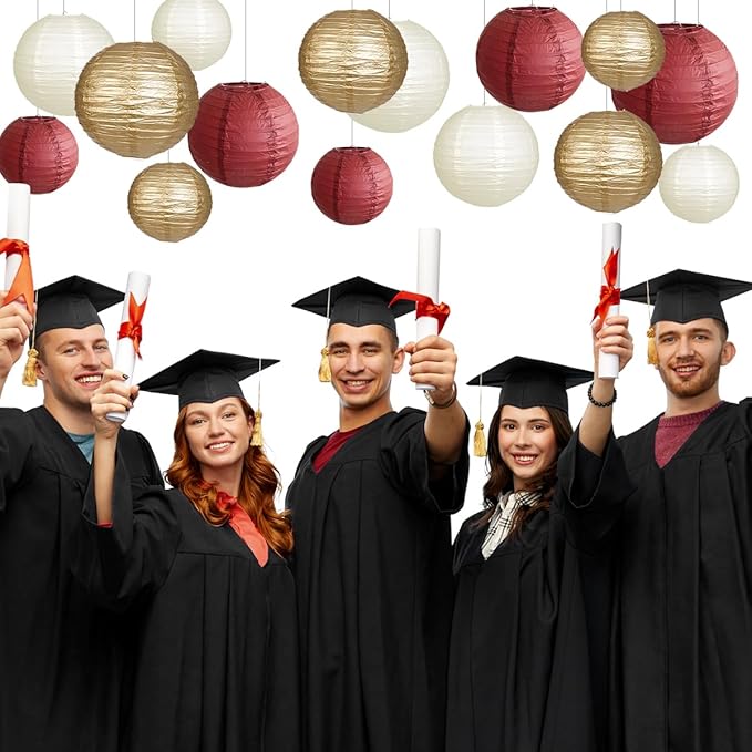 Paper Lanterns Party Decorations, Round Hanging Paper Lanterns