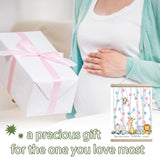 Gender Reveal Decorations Fingerprint Tree with Woodland Safari