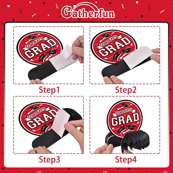9PCS Graduation Decorations 2026 Congrats Grad Table Centerpiece