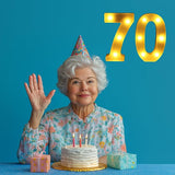 70th Birthday Decorations for Women Men Happy 70 Birthday