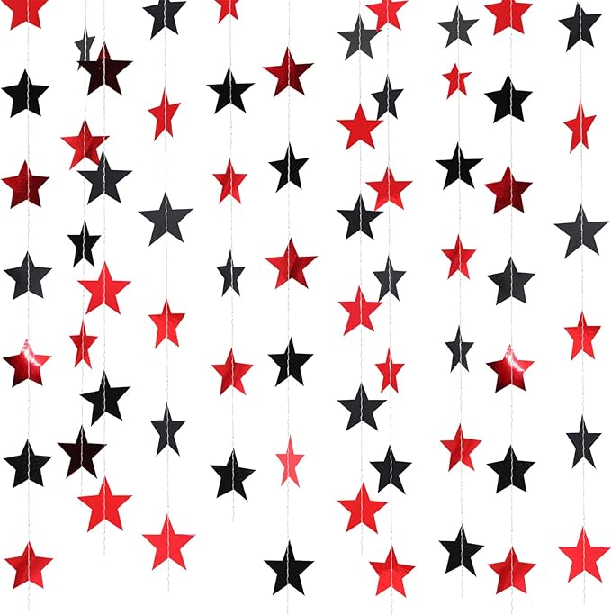 Patelai Glitter Star Garland Banner 2026 Graduation Decor 130 Feet #27