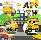 Construction Birthday Party Supplies & Decorations Kit with