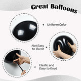 60pcs Black and Silver Balloons 12inch, Black and White Balloons with