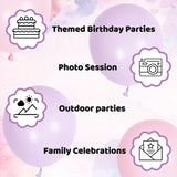 Pink and Purple Balloons 100 Pack 12 inch Light Pink Purple Latex