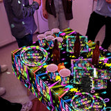 Neon Party Supplies,142Pcs Let Glow Party Decorations Including