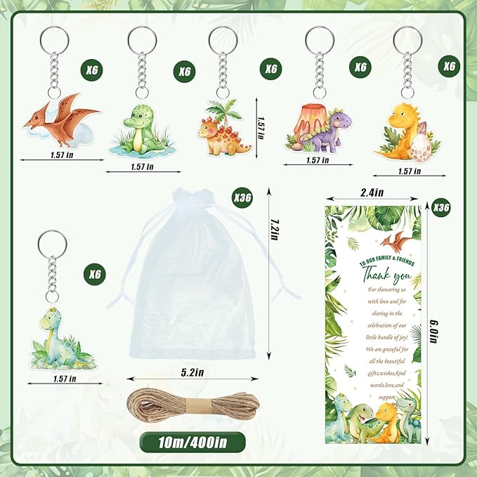 145 Pieces Dinosaur Baby Shower Favors for Guest It's a Boy