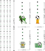 Soccer Party Decorations Black Green Circle Dot Star Soccer Sport