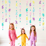 Easter Party Decorations Pastel Easter Bunny Circle Dot Garland