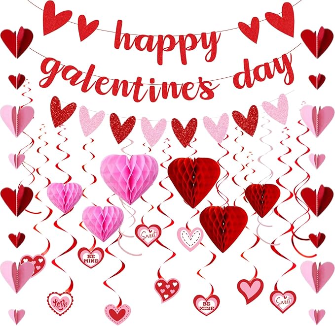 FunnyPars Galentines Day Decorations for Party Happy Galentine's Day