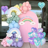 Iridescent Heart Balloons, 12Pcs 18Inch Transparent Crystal Heart