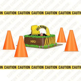 11 Pcs Construction Birthday Party Decorations Set with Mini Traffic
