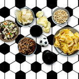 Tevxj 3 Pieces Soccer Party Tablecloths for Soccer Birthday