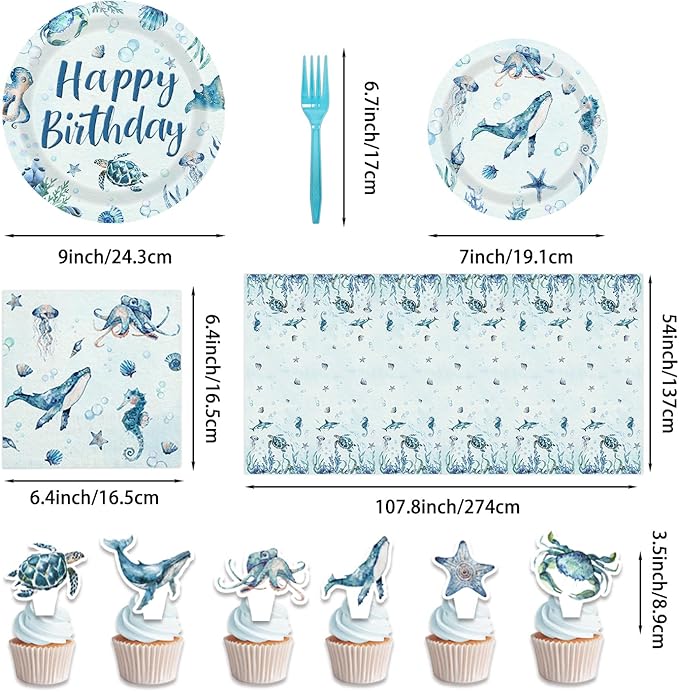 Under the Sea Party Decorations Ocean Themed Party Decorations with