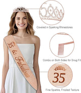 35th Birthday Decorations for Women 32PCS 35th Birthday Party