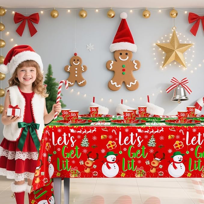 194 Pcs Christmas Party Supplies Decorations Friendsmas Christmas