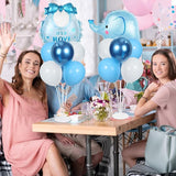 Elephant Baby Shower Decorations Party Balloons Stand Kit 2 Sets with