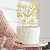 55th Birthday Decorations for Women Gold with 55th Birthday Sash and