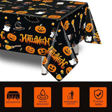 3 Pack Halloween Tablecloth Rectangle 54 x 108 Plastic Table Cloth