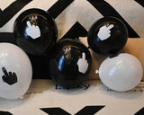 DS. DISTINCTIVE STYLE Middle Finger Balloons 12 Inch Latex Balloons