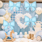 4Pcs Giant Bow Balloons, 97.5cm/38in Big Elegant Coquette Theme