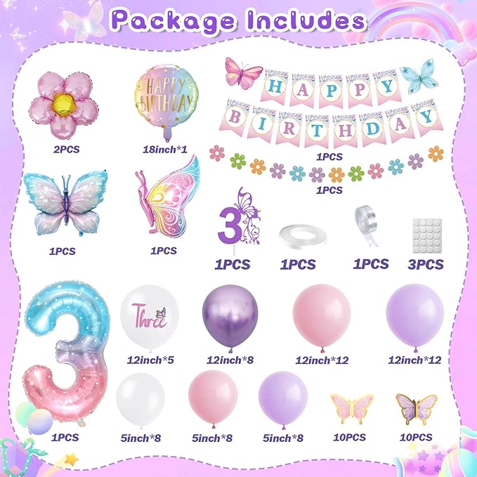 3rd Birthday Decorations for Girls Threenager Birthdays Party