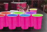 120 Pcs Hot Pink Plastic Cups Valentines Day plastic Disposable cups