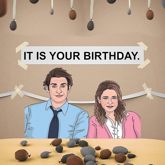 It is Your Birthday Banner, The Office Dwight Theme Husband Boyfriend