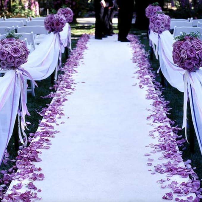 CODE FLORIST 1500 PCS Light Purple Silk Rose Petals for Valentine's