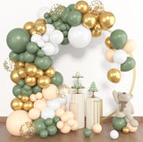 Amandir 153pcs Sage Green Balloon Garland Arch Kit, Different Sizes