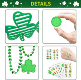 132Pcs St Patricks Day Accessories Party Favors Shamrock Glasses