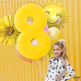 KatchOn, Yellow Number 8 Balloon - Huge, 40 Inch | 8 Balloon for 8th