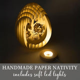 Lighted Easter Egg Centerpieces for Tables Indoor Paper Easter