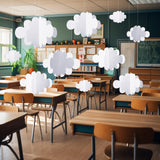 8 Pcs 3D Cloud Decoration Hanging for Ceiling Game Themed Party