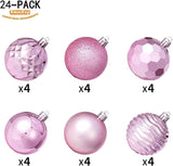 XmasExp 60mm/2.36" Christmas Ball Ornaments Shatterproof Christmas