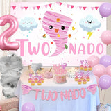 Two Nado Birthday Party Decorations for Girls Tornado 2nd Birthday