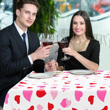 4 Pack Valentines Decorations, 108" X 54" Valentines Tablecloths,