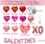 Happy Galentines Day Decorations for Party Supplies Heart Galentines #