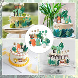 Dinosaur Cake Topper Set 27 Pcs for 2nd Birthday Includes #2 Dino