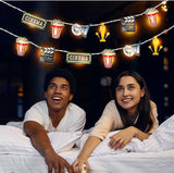 10 ft Movie Night Decorations Movie Night Party Supplies 20 LED