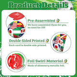 Soccer Hanging Swirls, 30Pcs Soccer Ball Ceiling Streamers Football